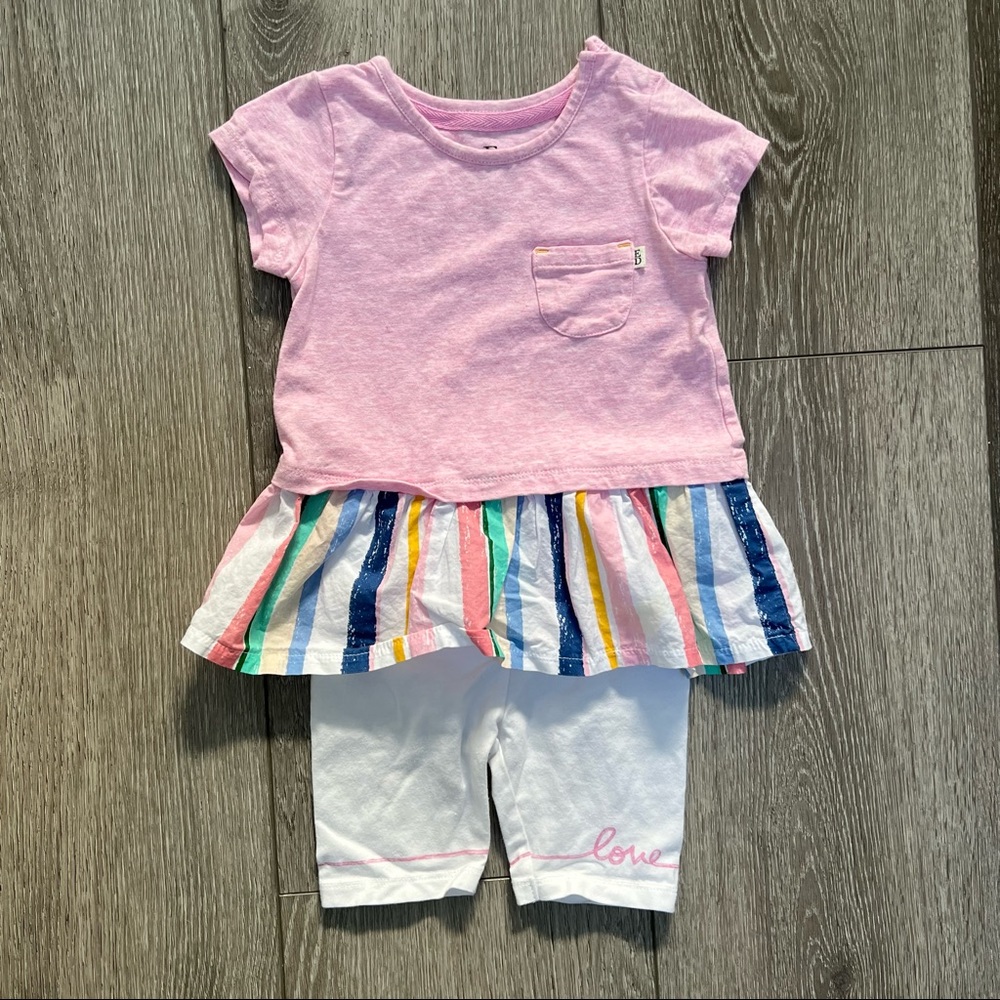 ED BY ELLEN DEGENERES 2PC SHIRT SHORTS OUTFIT 24MO